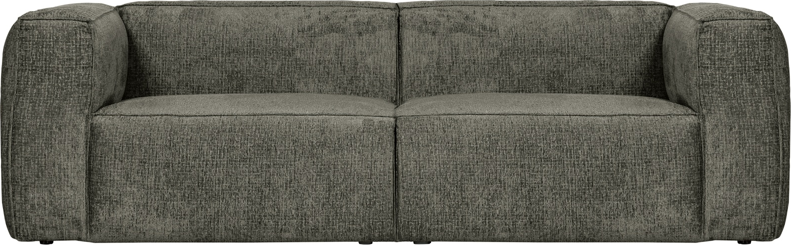 -personers Sofa Woood Bean Mørkegrå Strukturvelour