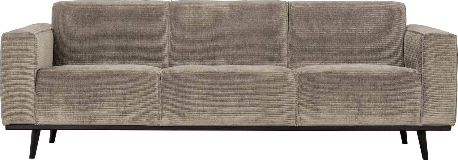 -personers Sofa Woood Statement  Lergrå Fladribbet Jacquard  230   Bred  Høj Siddekomfort Med Bonellfjedre