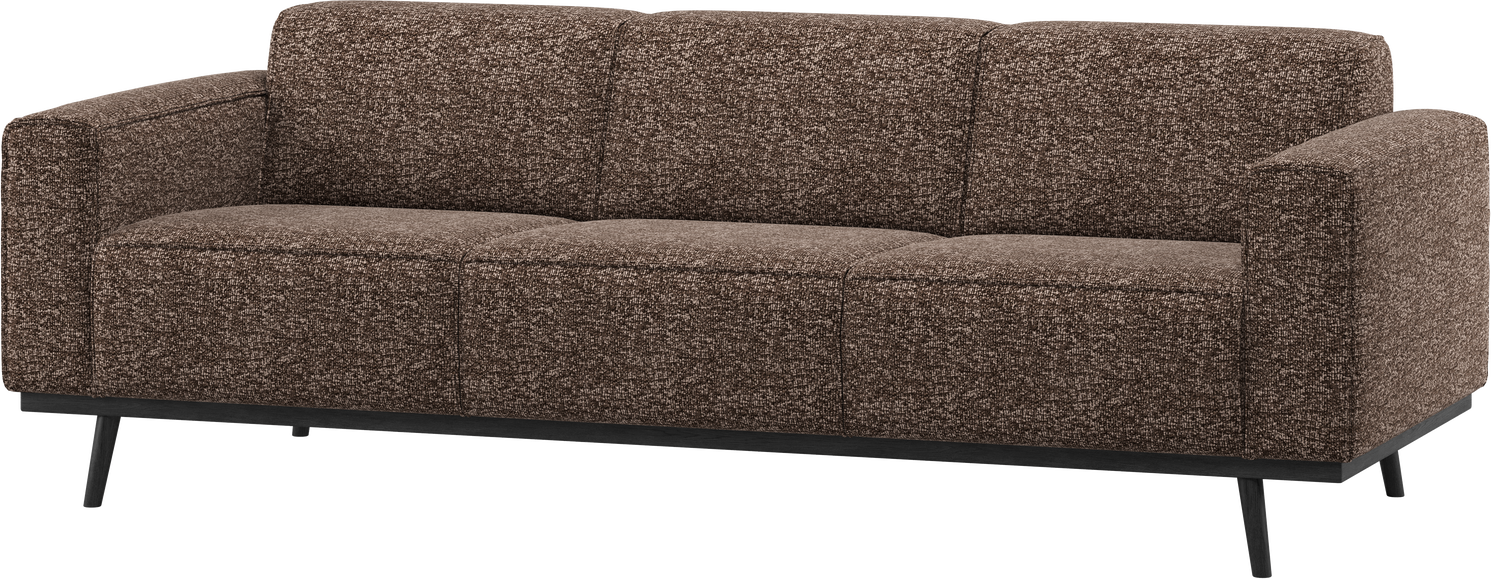 -personers Sofa Woood Statement  Brun Melange  B230    Vævet Polyester  Tidløs