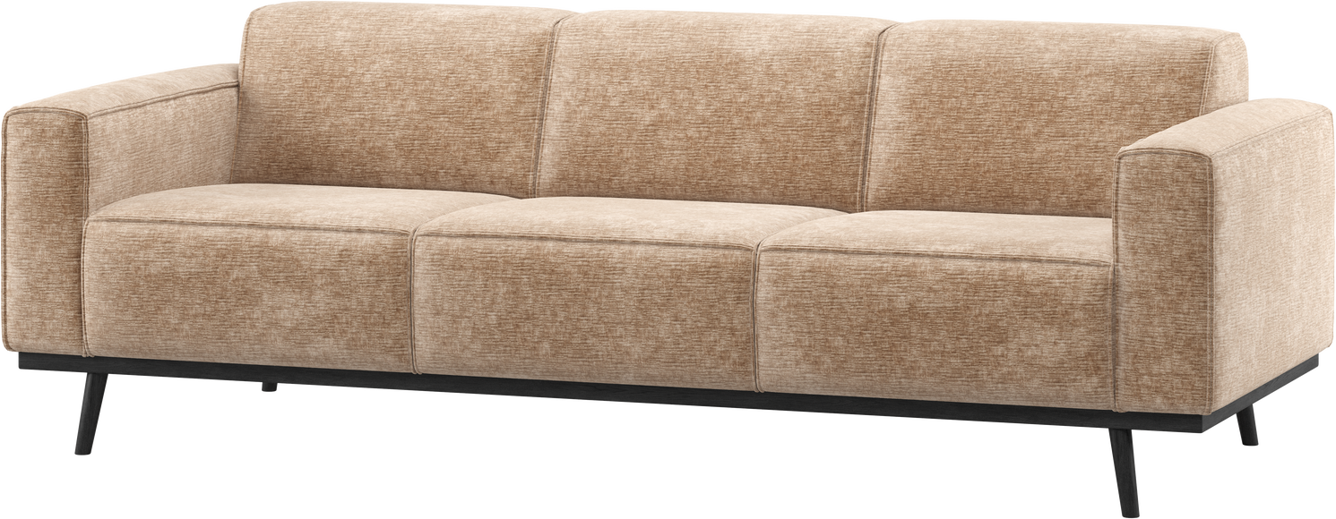 -personers Sofa Woood Statement  Lyserød Chenillevelour  230