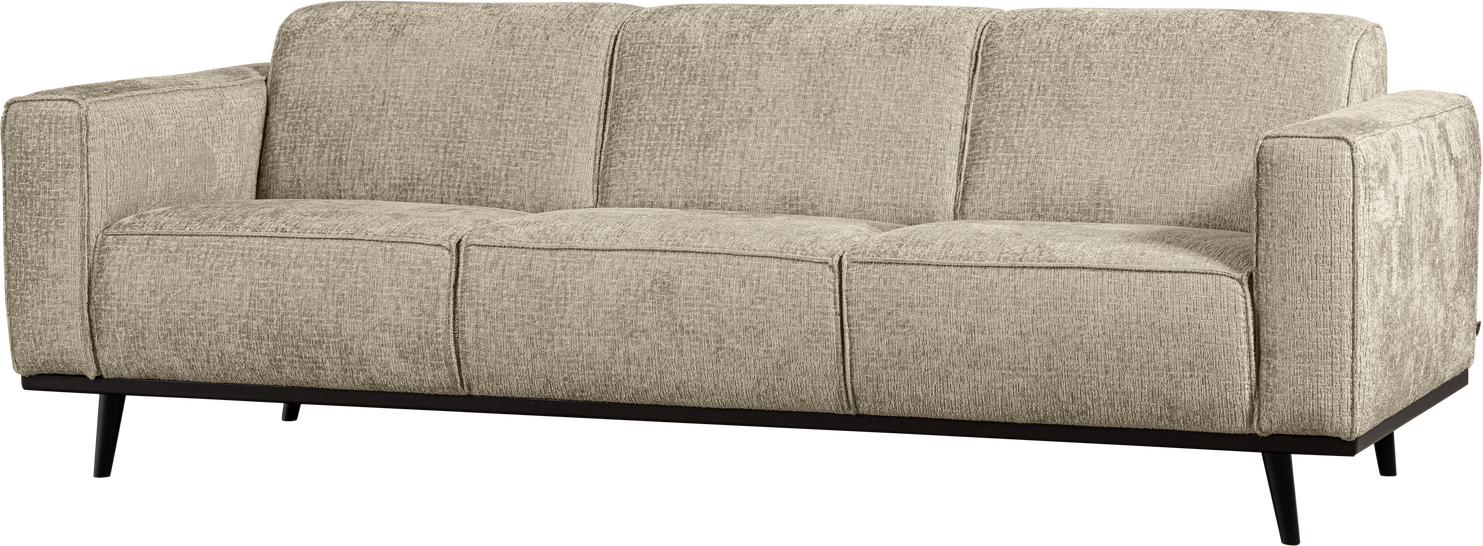 -personers Sofa Woood Statement Strukturvelour Wheatfield Beige 230   Bred