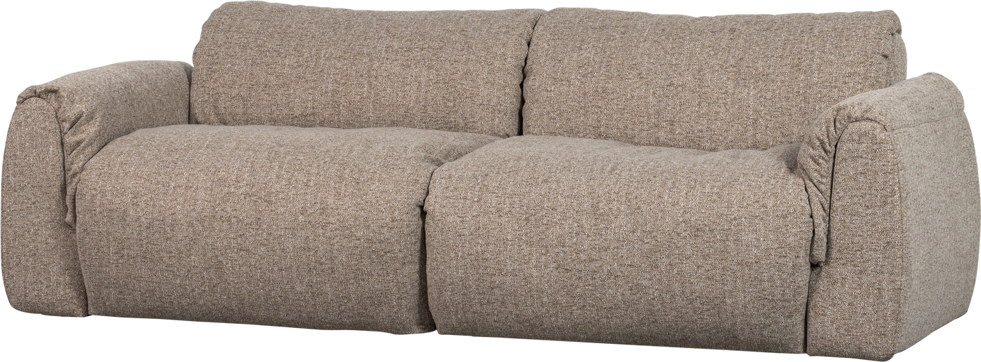 -personers Sofa Woood Baggy Orari-stof Brun Melange 228   Bred