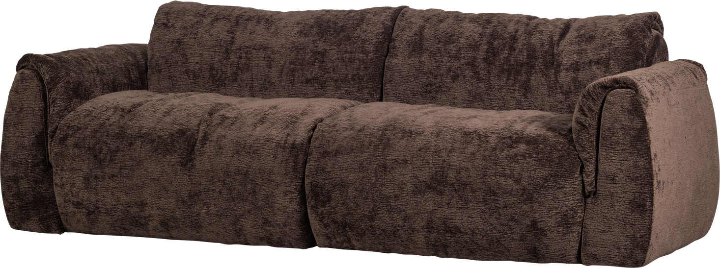 -personers Sofa Woood Baggy  Mørkebrun 3d-chenille 100  Polyester  B228