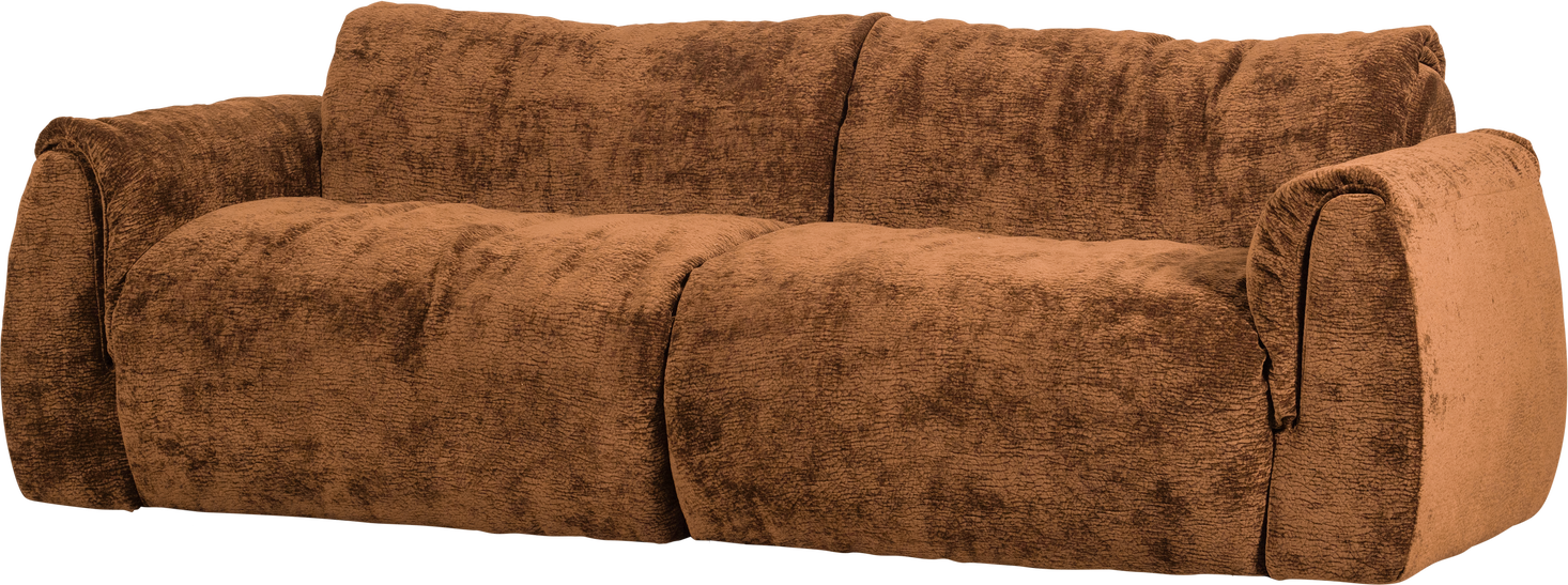 -personers Sofa Woood Baggy 3d-chenille Brun 228   Polyester