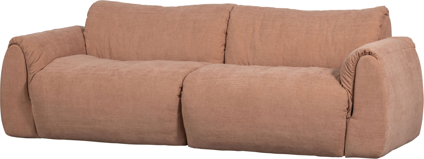 -personers Sofa Woood Baggy Lyserød  Vævet Chenille 100  Genanvendt Polyester B228