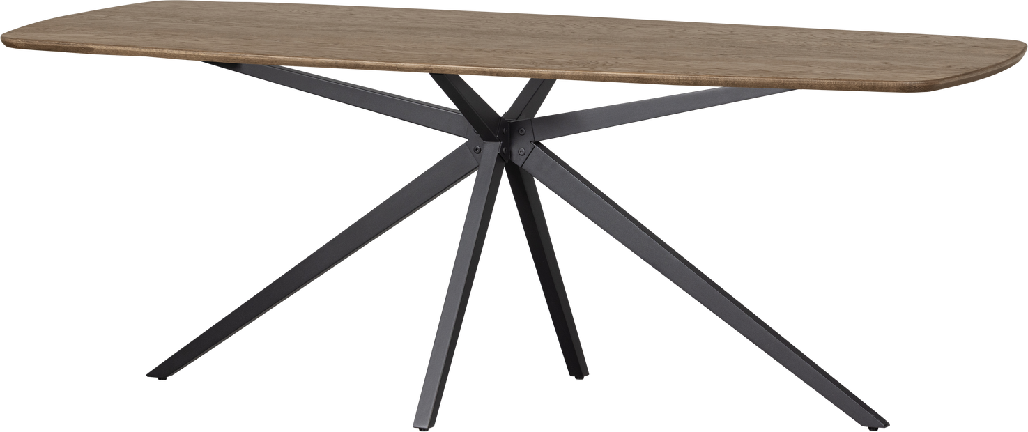 Spisebord Woood Tablo Oval 220x100    Kashmir Brun Egetræ  Fsc Mix-certificeret  Let Børstet