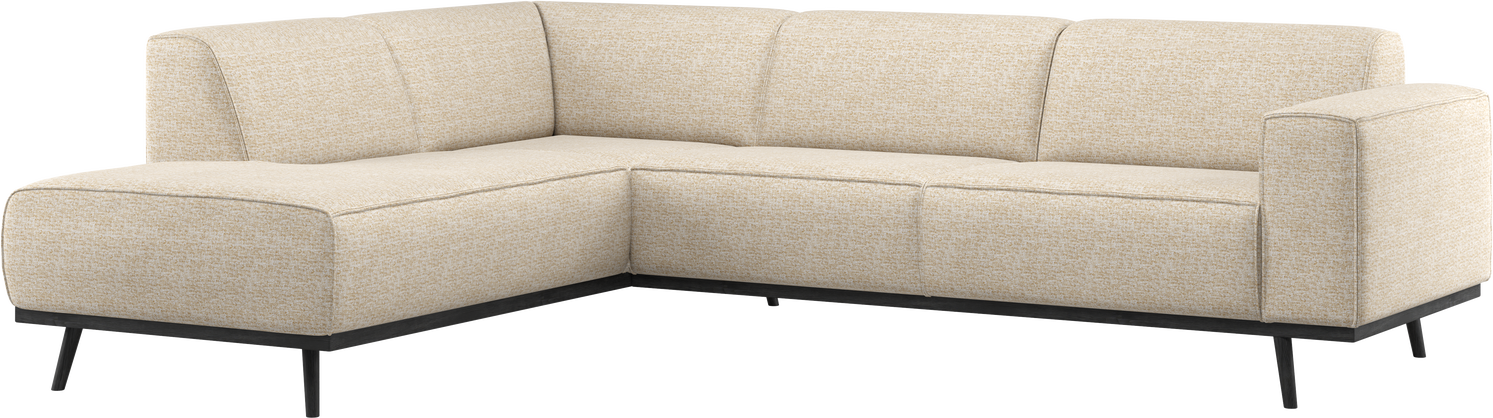 Hjørnesofa Woood Statement Venstrevendt 274x210   Beige Melange 100  Polyester