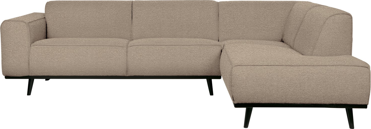 Hjørnesofa Woood Statement  Beige Colmar Bouclé Polyester 274x210    Højrevendt