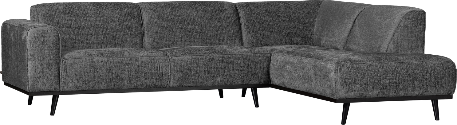 Hjørnesofa Woood Statement Højrevendt 274   210   Grå Mountain Strukturvelour