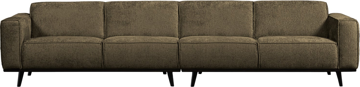 -personers Loungesofa Woood Statement Ferra Grøn Grov Velour  372   Bred  100  Polyester