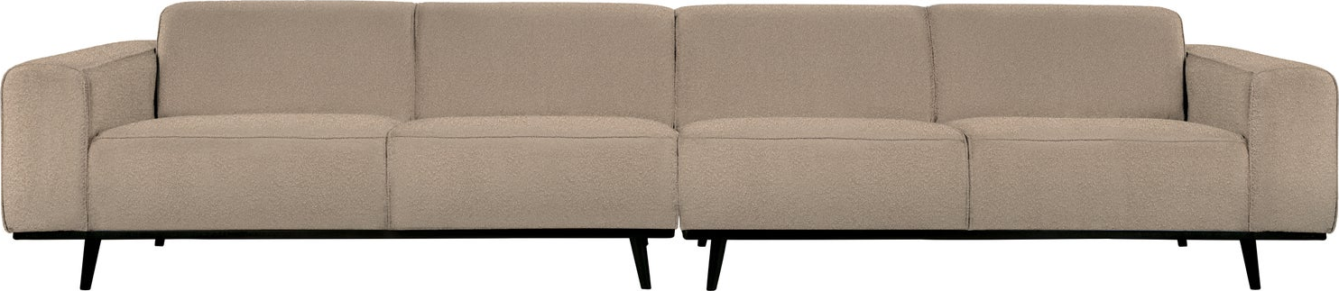 -personers Sofa Woood Statement Colmar Bouclé Beige  B372    Polyester  Bonell-fjedre