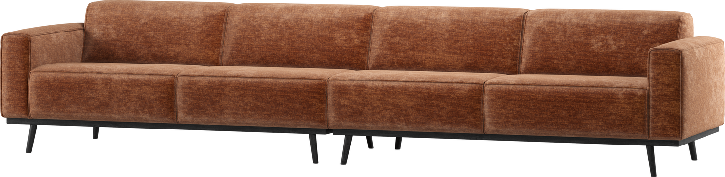 -personers Sofa Woood Statement  Terrafarvet Chenillevelour  Bonell-fjedre  Ben   Birketræ  B372xd93xh77