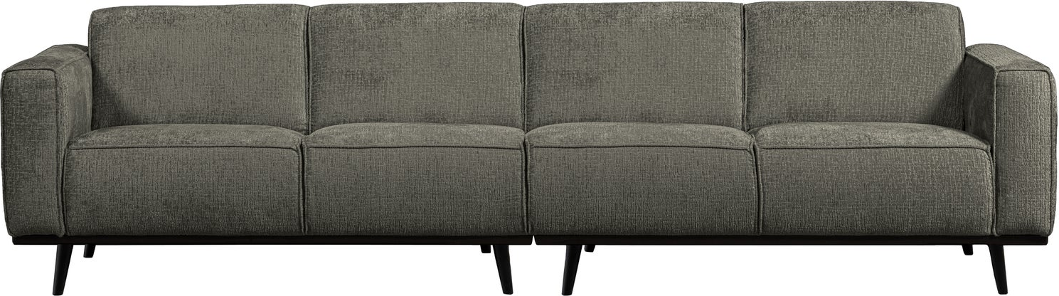 -personers Sofa Woood Statement Blå Grov Velour B280    Bonell-fjedring  Birketræsben