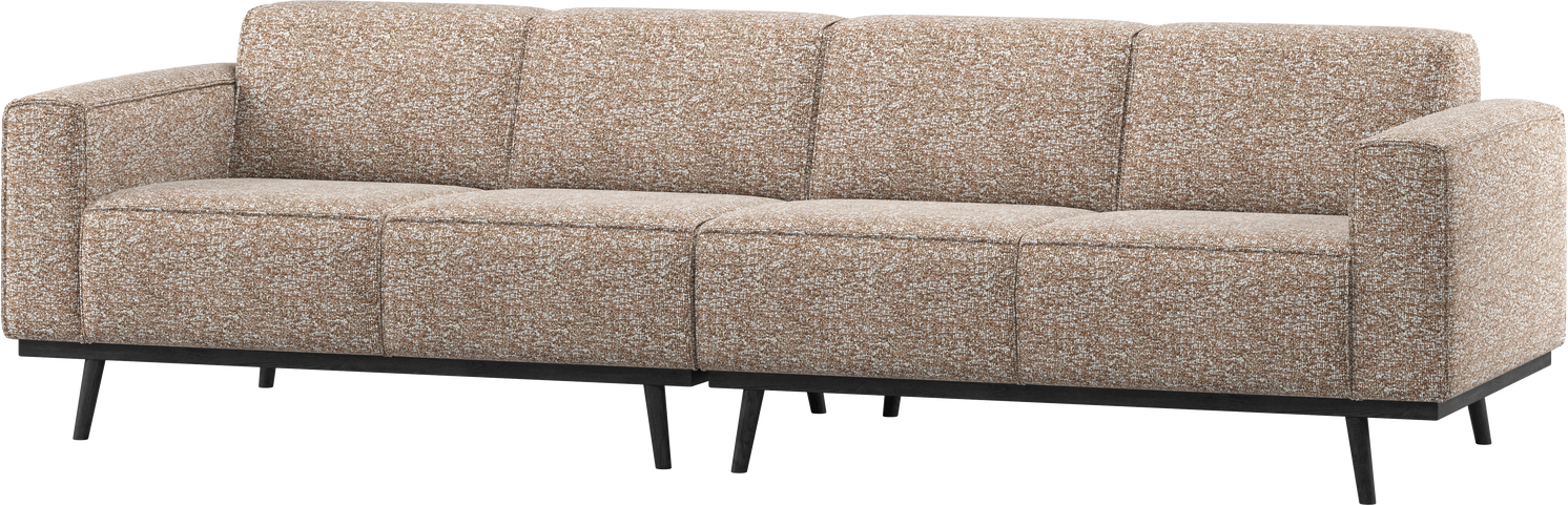-personers Sofa Woood Statement   Lysebrun Melange  280    100  Polyester  Birketræsben