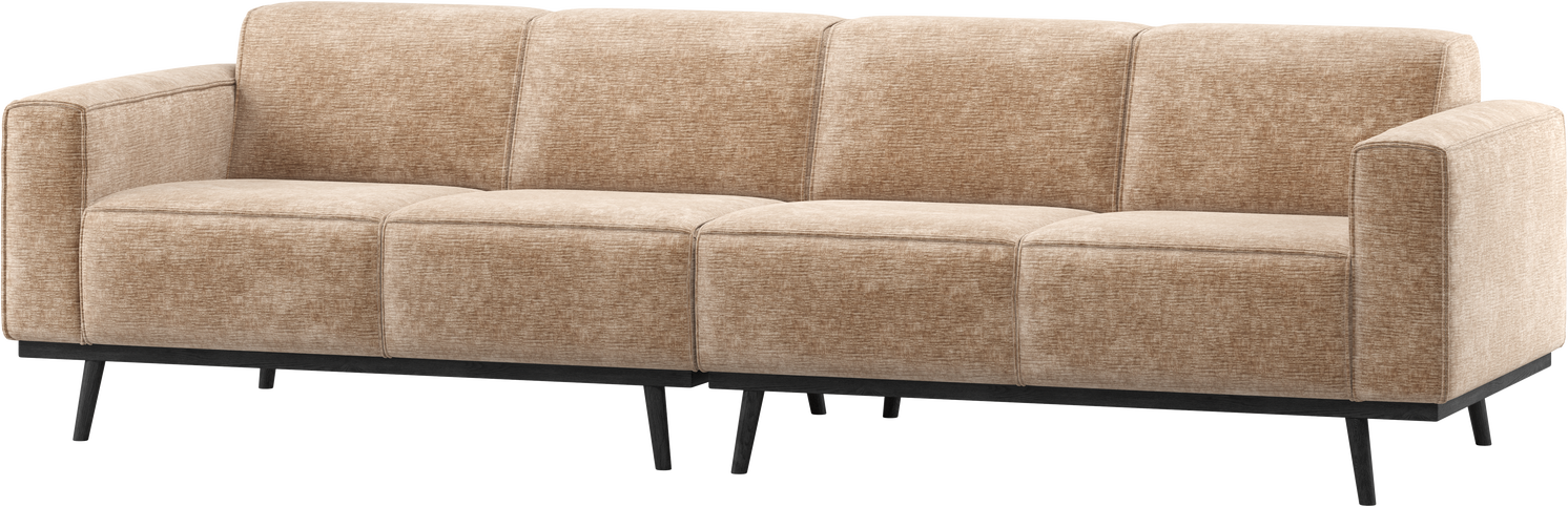 -personers Sofa Woood Statement Lyserød Chenille Velour  280   Bred  Bonell-fjedre