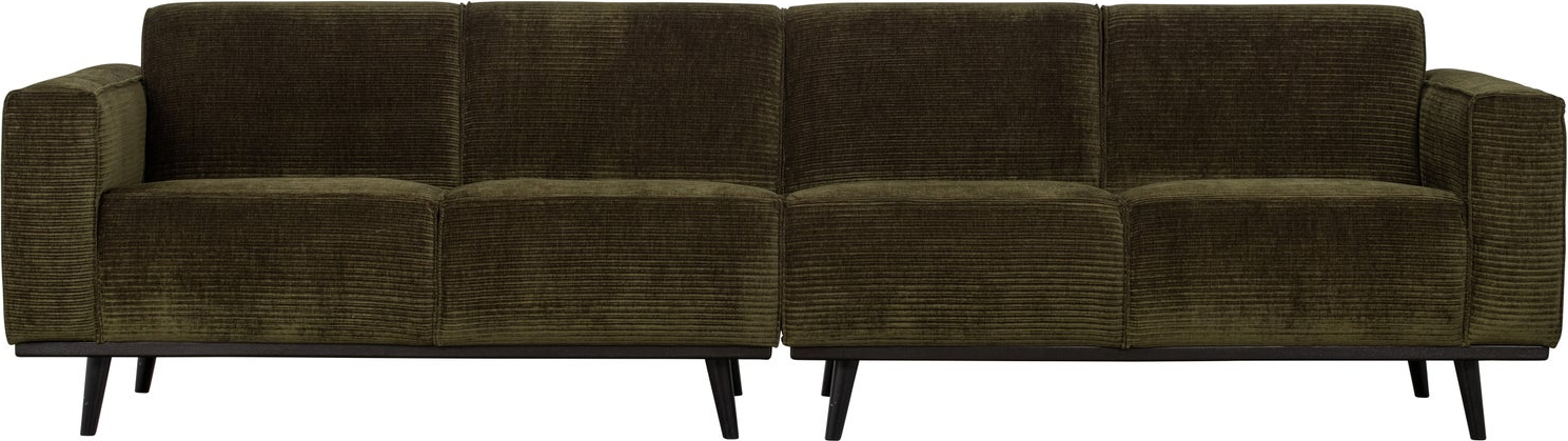 -personers Sofa Woood Statement Varm Grøn  Vævet Jacquard Ribstof  B280