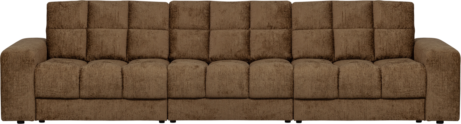-personers Sofa Woood Second Date Messingfarvet Velour H78xb99xl316