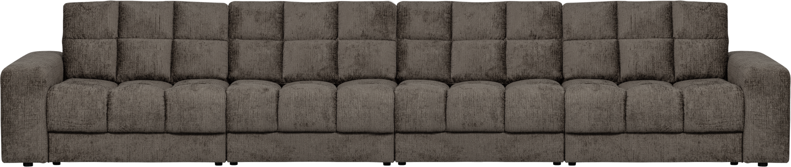 -personers Loungesofa Woood Second Date Velour Grå