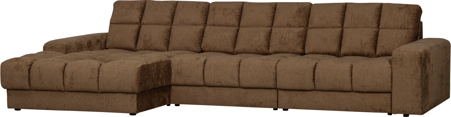 Chaiselong Modulsofa Woood Second Date Messing Velour H78x162x316   Venstrevendt
