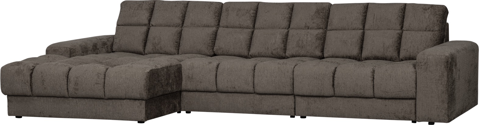 Chaiselong Sofa Woood Second Date Venstrevendt Grå Velour 316   Bred