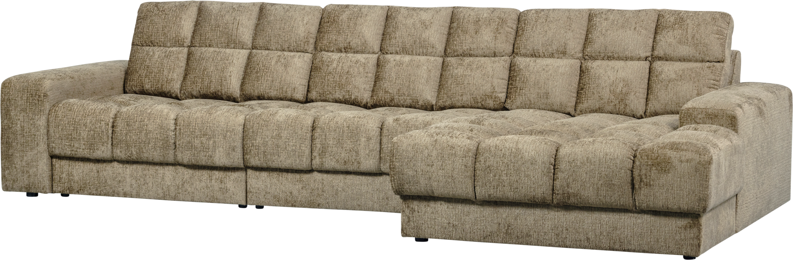 Chaiselong Loungesofa Woood Second Date Lysegrå Velour 316   162   Højrevendt