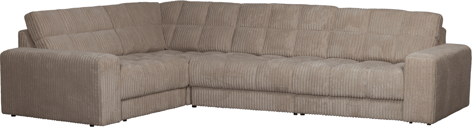 Hjørnesofa Venstrevendt Modulsofa Woood Second Date Mudder Fløjl 316x212