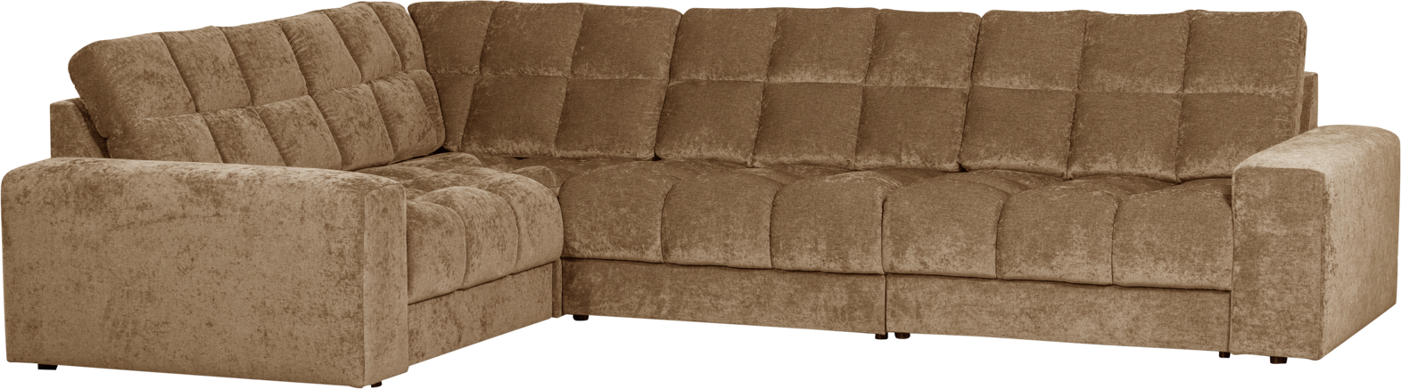 Hjørnesofa Loungesofa Venstrevendt Woood Second Date Sand Polyester H78xb212xl316