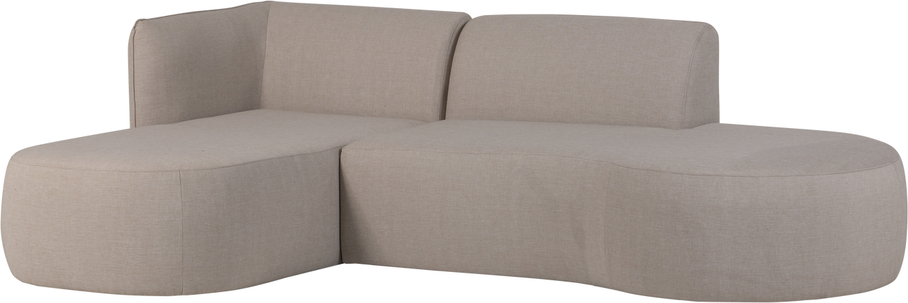 Udendørs Hjørnesofa Woood Collection Loungesæt   Sira Outdoor-stof  Vandafvisende  Aluminium  Naturlig  258x168