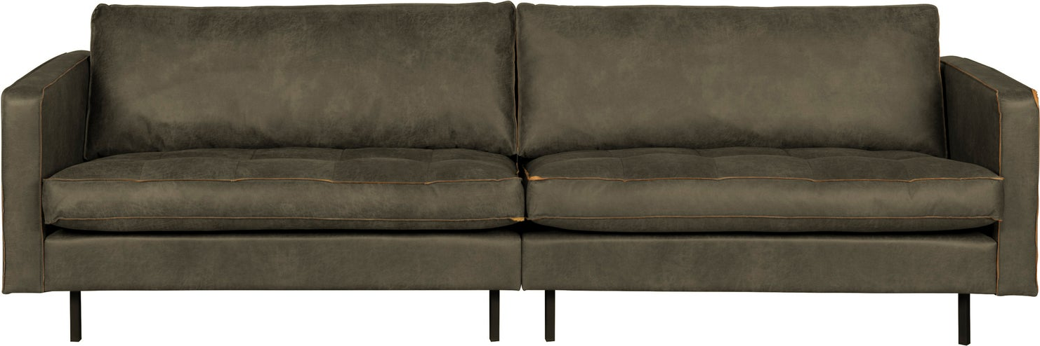 -personers Sofa Woood Rodeo Classic  Army Ecoleather Kunstlæder  Quiltede Hynder  Fast Komfort  275