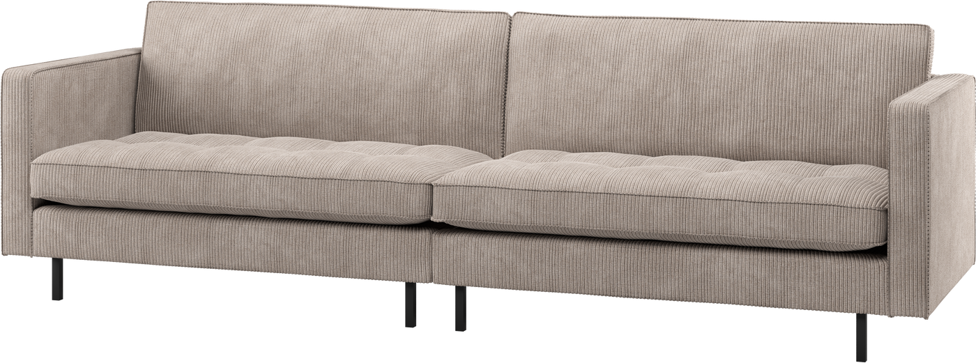 -personers Sofa Woood Rodeo Classic  Ribstof Velours  Mørk Sand  B275