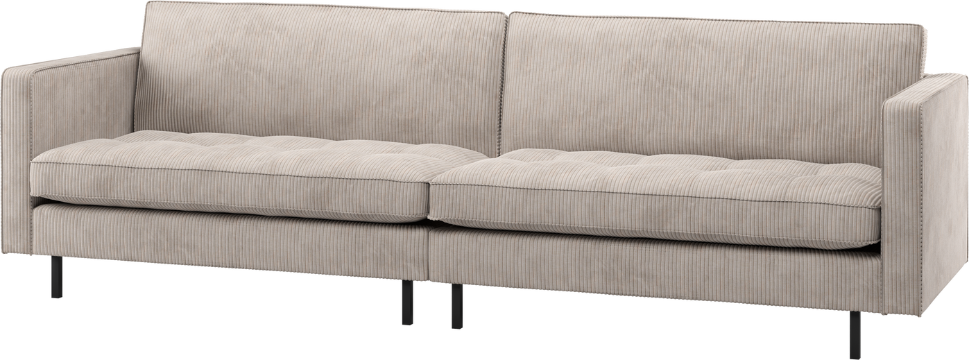 -personers Sofa Woood Rodeo Classic  Ecru Jacquard Ribstof  Quiltede Sæder  275   Bred