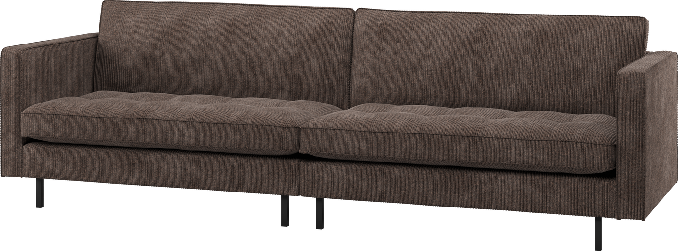 -personers Sofa Woood Rodeo Classic  Brun Kordfløjl Ribstof  Fast Komfort  275