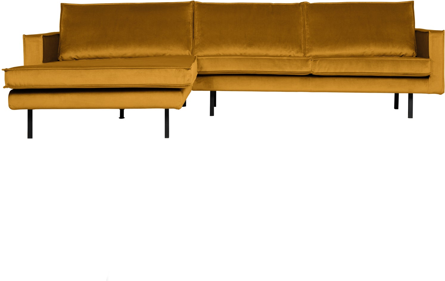 Loungesofa Woood Rodeo  -pers Venstrevendt Chaiselong  Oker Jarra-velour 300x155