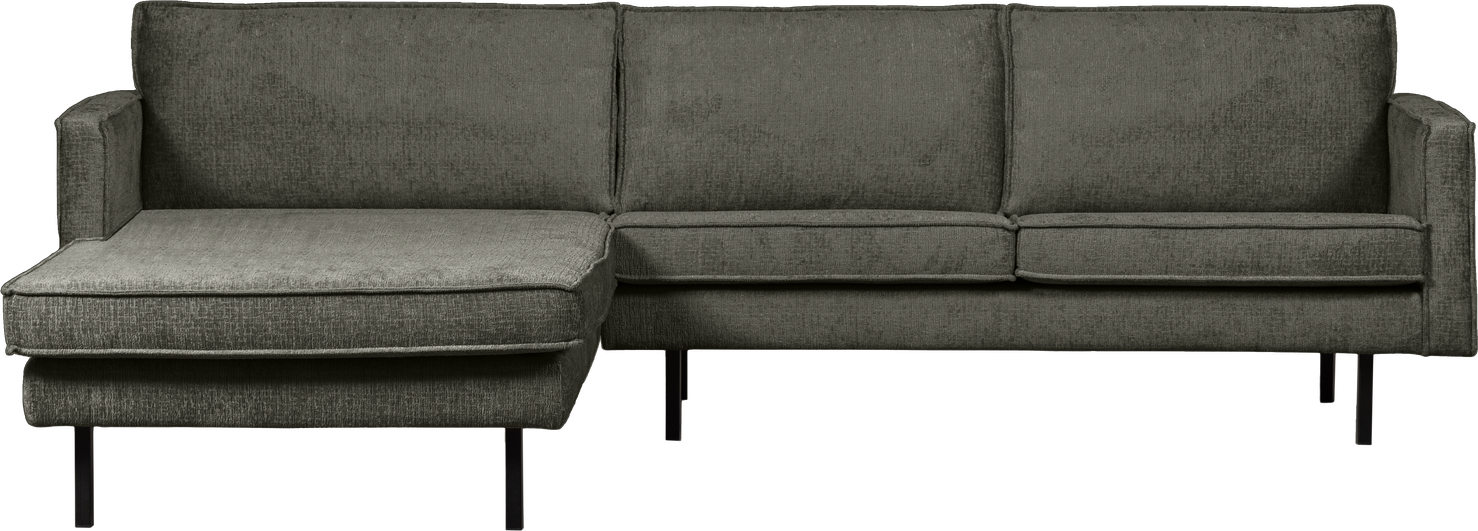 Loungemodul Woood Rodeo 300x155   Frost Blå Strukturvelour Venstrevendt Chaiselong