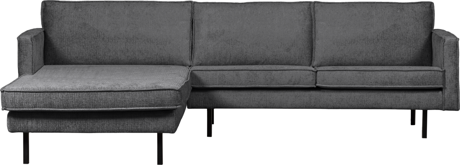 Loungesofa Venstrevendt Chaiselong Woood Rodeo 300x155   Mountain Grå Strukturvelour