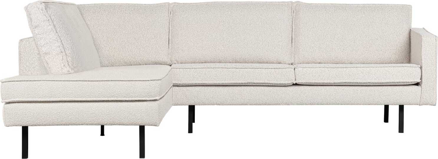 Hjørnesofa Venstre Woood Rodeo Loungesofa 266x213   Natur Colmar Bouclé  Fast Komfort