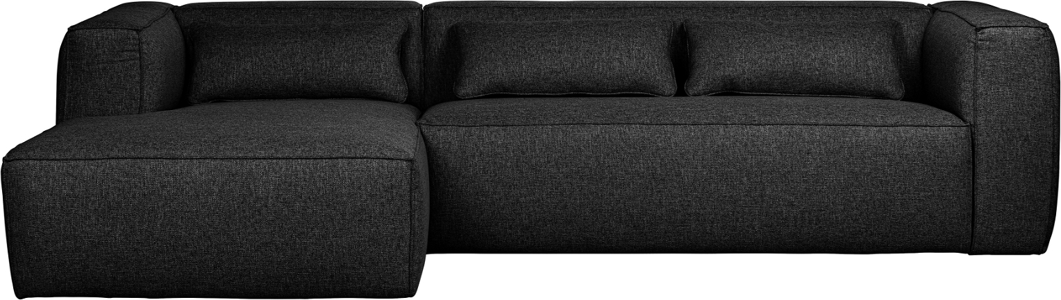 Woood Venstrevendt Hjørnesofa – Elegant Sort til Stuen