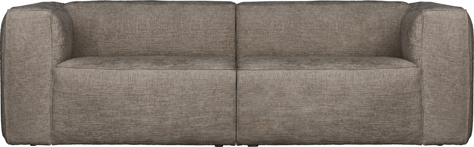 -personers Sofa Woood Exclusive Bean   Travertin Melange Polyesterstof  73x246x96