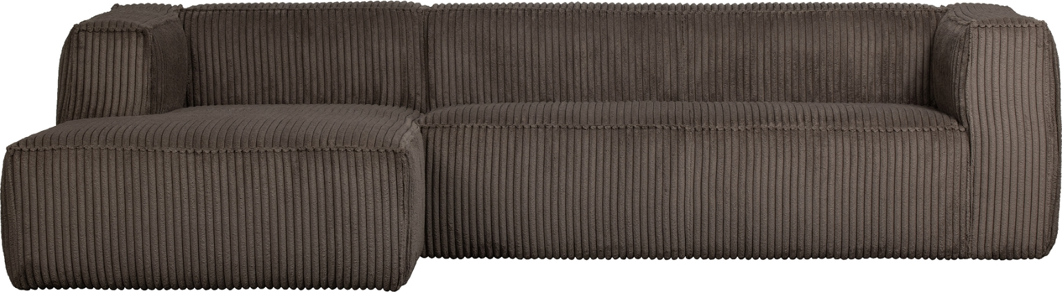 Elegant Venstrevendt Fløjl Hjørnesofa fra Woood Exclusive