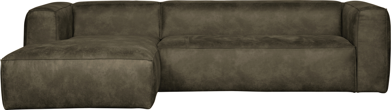 Elegant Grøn Hjørnesofa i Læderlook – Stil og Komfort