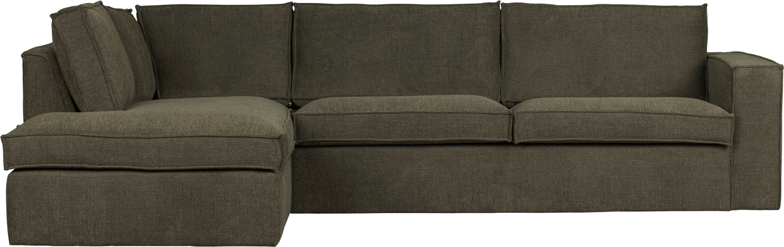 Modulær Hjørnesofa Woood Freddie - Venstrevendt Grøn Bouclé