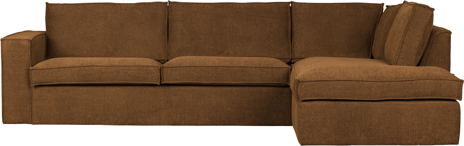 Elegant Hjørnesofa Freddie i Mørkebeige Bouclé – Stilfuld Komfort