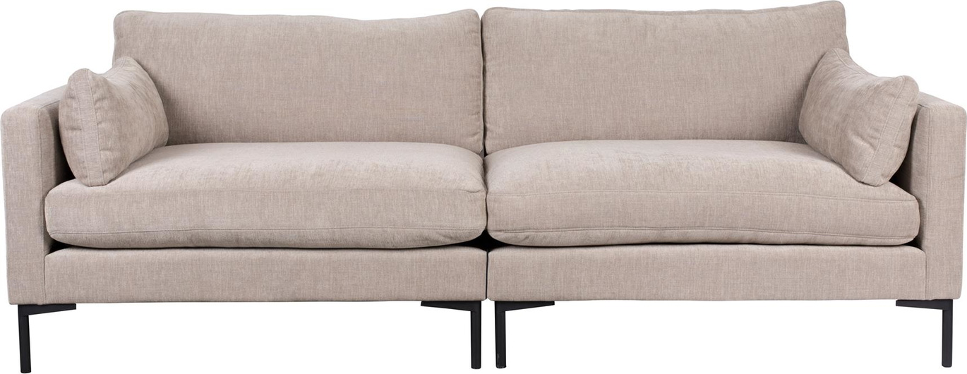 -personers Sofa Zuiver Summer Stenlysgrå Stof Aftageligt Betræk 230   101   82