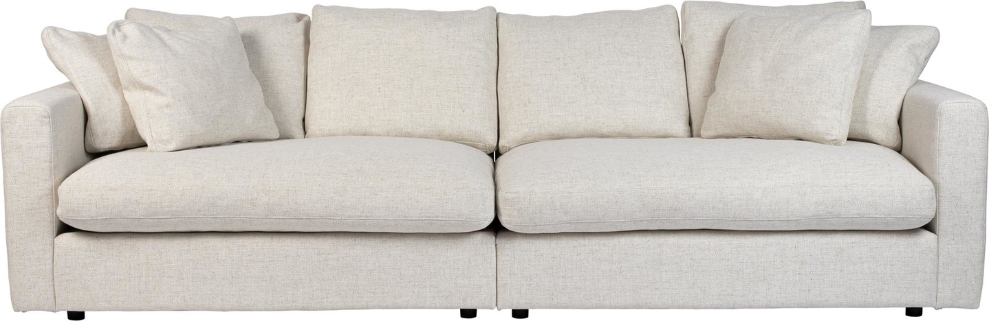 -personers Sofa Couch Zuiver Sense Sølvgråt Stof 266ã 113     Slidstærkt Betræk   Siddekomfort