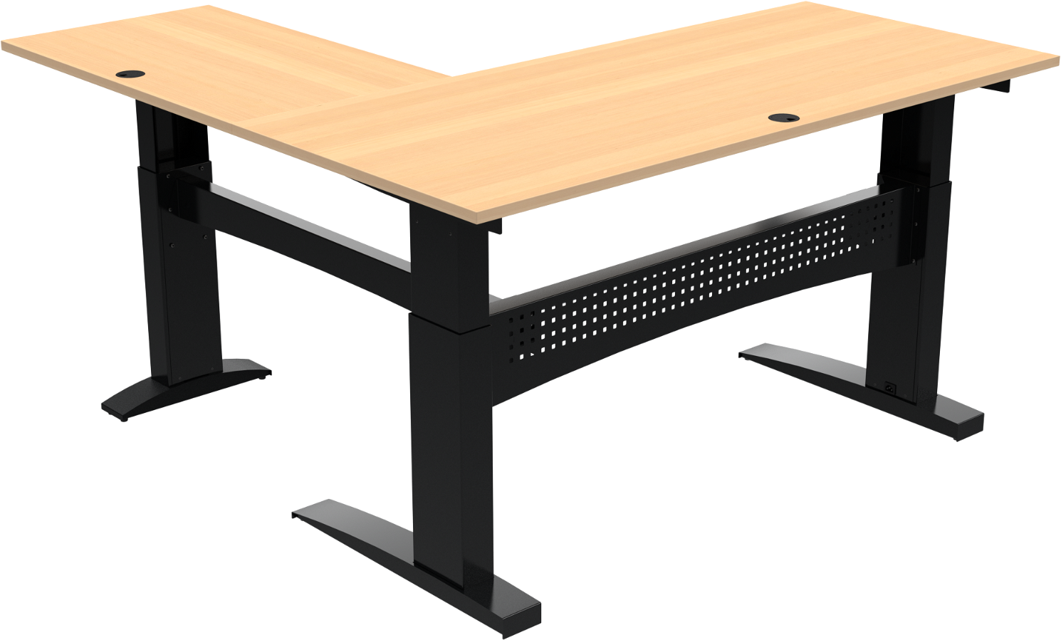 Hæve-sænkebord Zennord Flexdesk 501-11 med kabelstyring