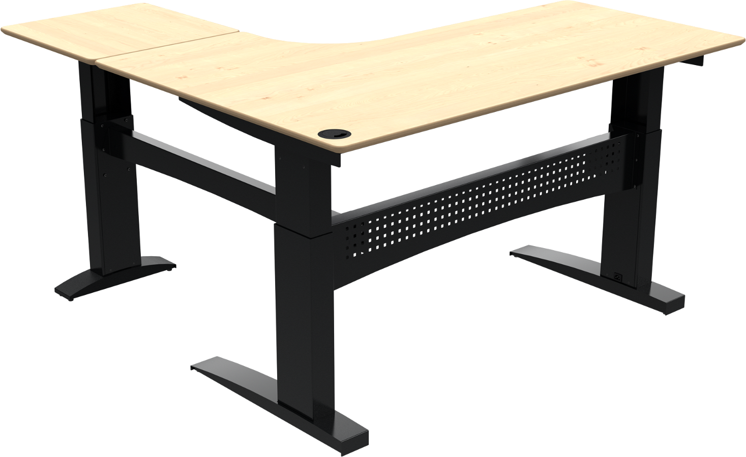 Hæve-sænkebord Zennord Flexdesk L-formet med Bosch motor