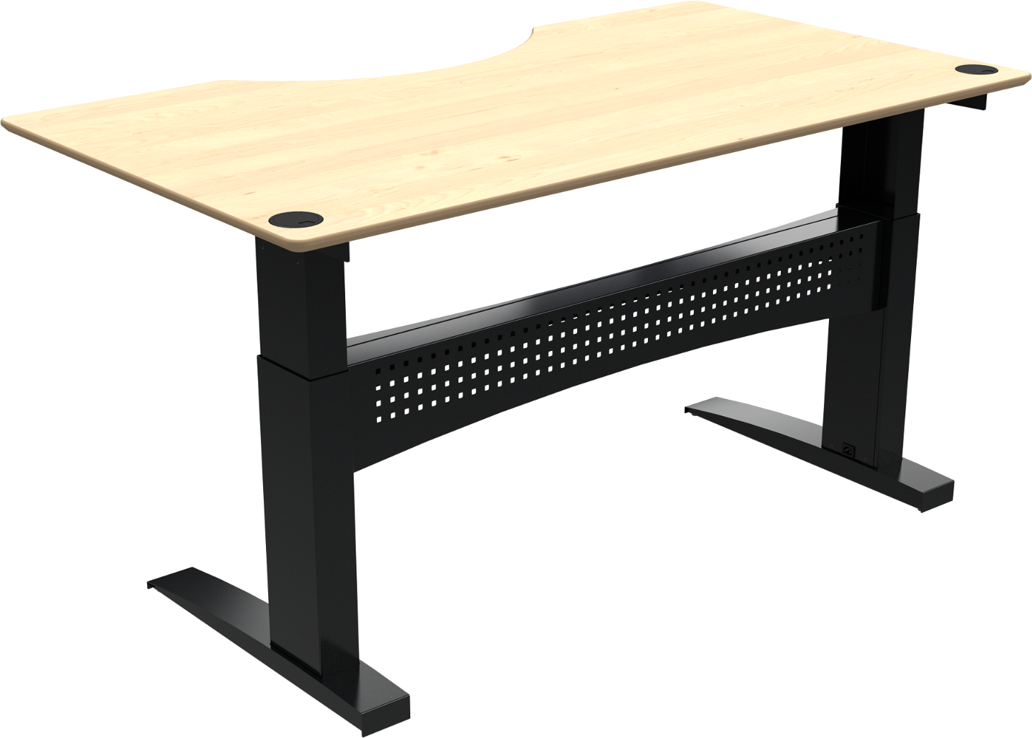 Ergonomisk Hæve-Sænkebord Zennord Flexdesk i Ahorn