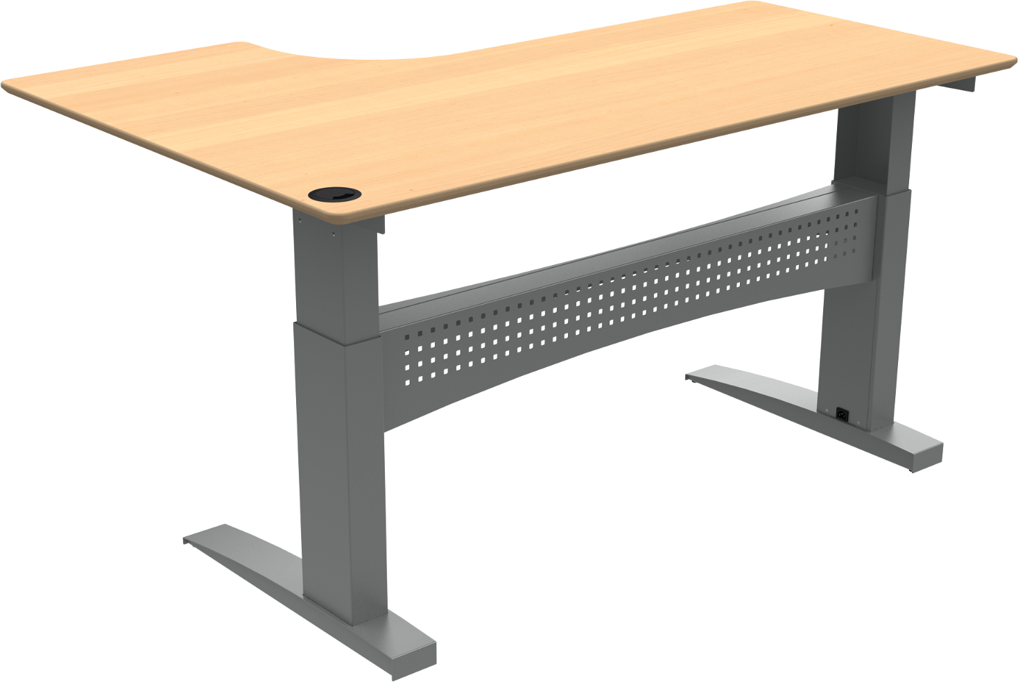 Ergonomisk L-formet Hæve-Sænkebord til Kontoret!