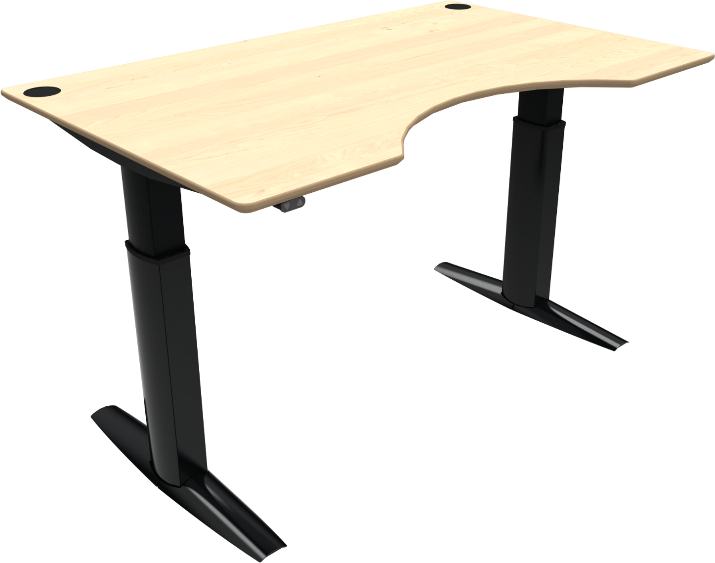 Elegant Hæve-/Sænkebord Zennord med Centerudskæring - Tilbud!