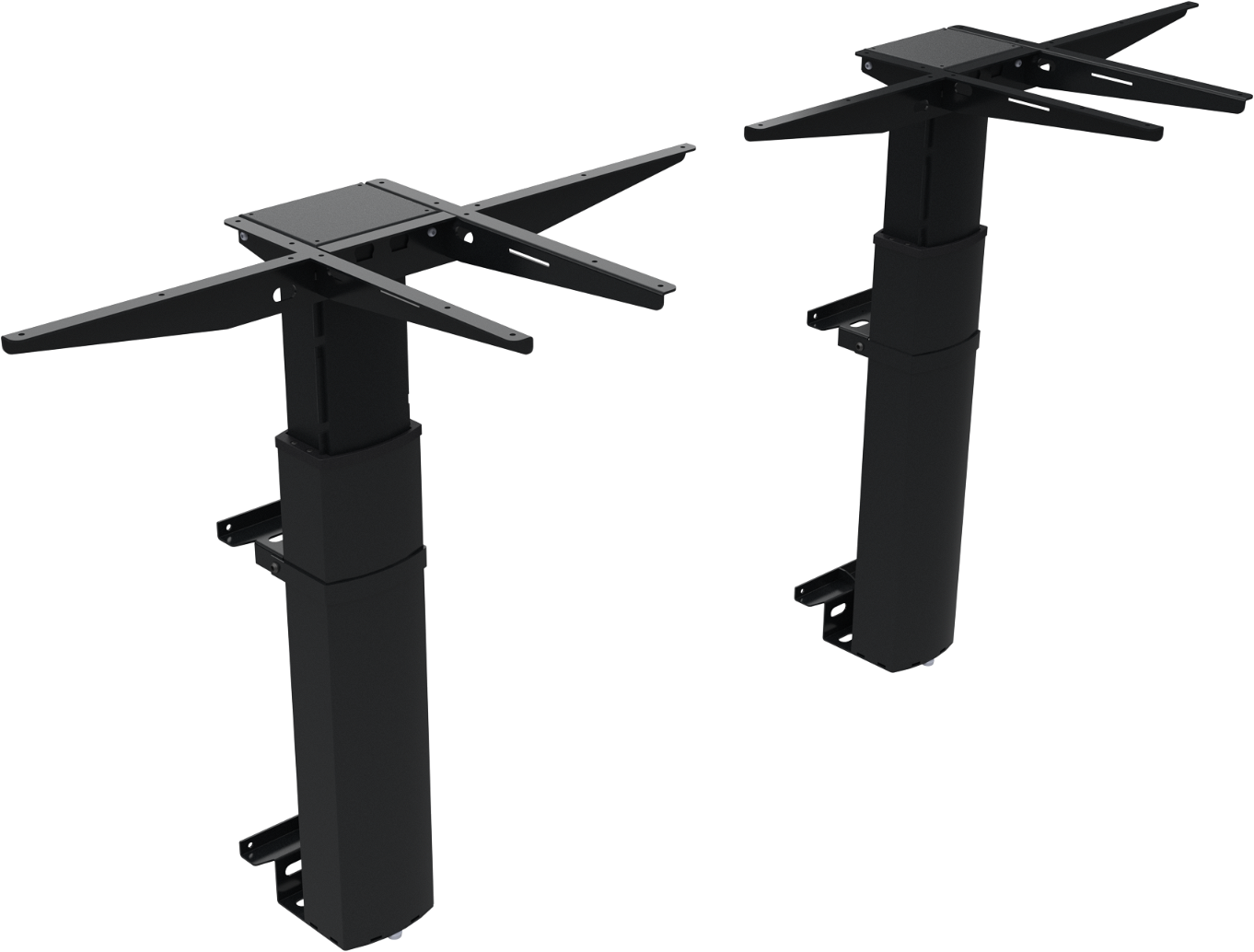 Væghængt Hæve-Sænkestel ElevateLine i Sort Metal - Komfort!